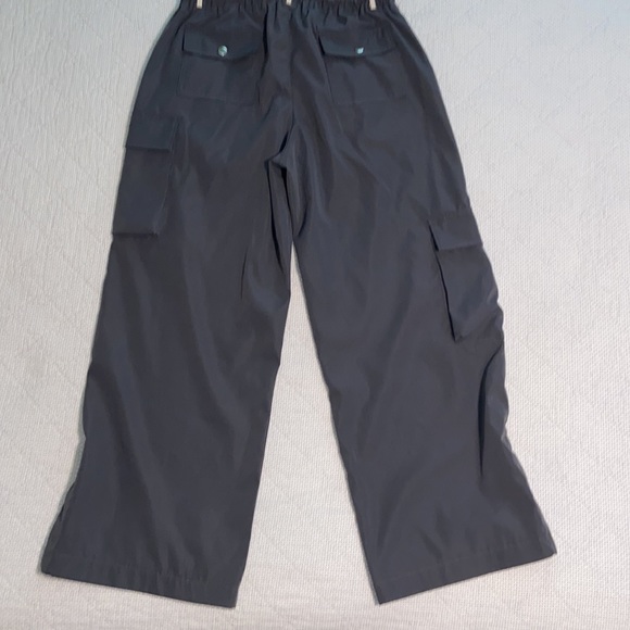 Gray baggy pants elastic waist with tie - Picture 5 of 6